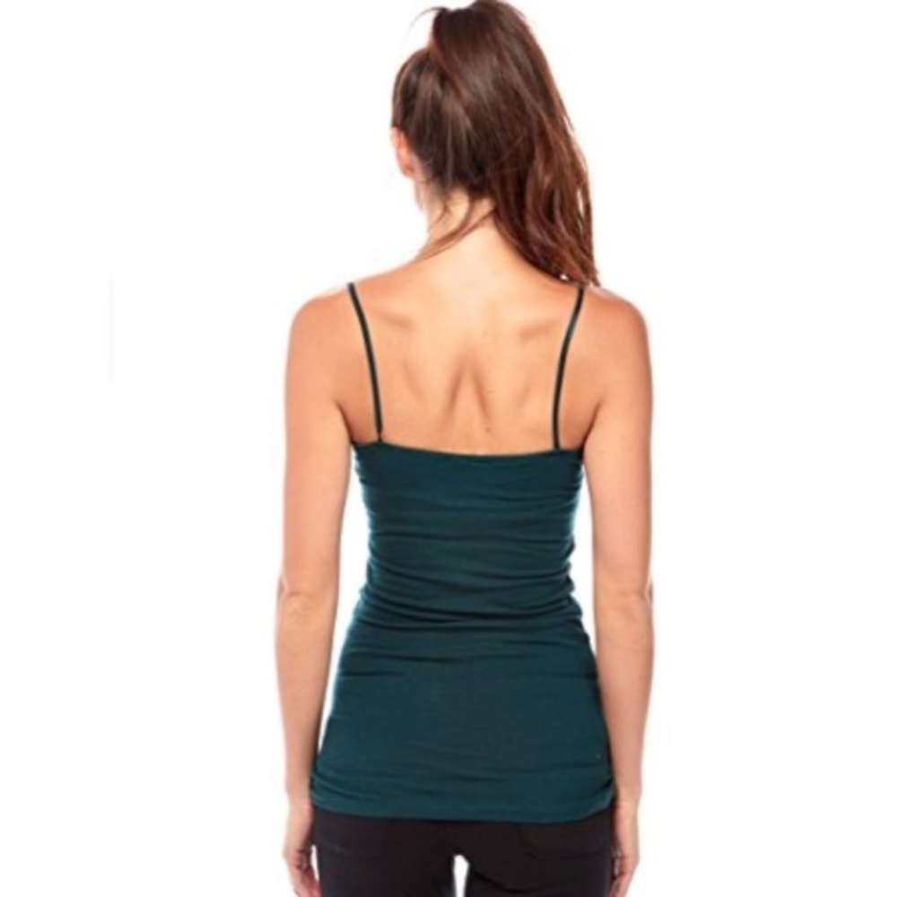 Basic Dark Emerald Green Long Length Cami - Picture 5 of 5